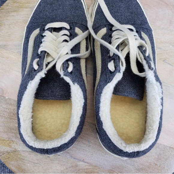 VANS Old Skool Sherpa Womens Size 9 Gray Low Top Sneakers Shoes 721454 - Picture 10 of 12